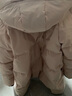 波司登（BOSIDENG）商場(chǎng)同款羽絨女中長(cháng)款鵝絨90絨極寒連帽蓬松舒適保暖加厚外套 冰穹提花粉9EC3 M 165/88A 體重約110-120斤 曬單實(shí)拍圖