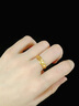 老鳳祥黃金戒指鳳凰來(lái)儀活口款足金戒指送媽媽送老婆情人節新年禮物 鳳凰來(lái)儀女戒 約3.46g附國檢證書(shū) 曬單實(shí)拍圖