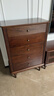 一具一家美式斗柜核桃木全實(shí)木客廳小立柜臥室床尾柜儲物柜家具 五斗柜胡桃色 曬單實(shí)拍圖