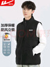 回力馬甲外套男立領(lǐng)秋冬季加厚保暖背心寬松休閑百搭無(wú)袖印花上衣男 曬單實(shí)拍圖