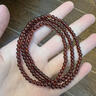 留星紫牙烏石榴石手鏈本命年轉運珠天然手串水晶新年送女生女友 三圈石榴石【4MM】 曬單實(shí)拍圖