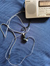 收音機耳機入耳式有線(xiàn)K歌話(huà)筒聲卡直播mp3電腦耳塞通用編織線(xiàn) 銀灰色1.1米不帶麥耳機 曬單實(shí)拍圖
