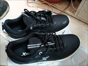 特步（XTEP）男鞋跑步鞋秋冬款減震耐磨運動(dòng)鞋輕便慢跑鞋休閑革面保暖國潮 黑 44 曬單實(shí)拍圖