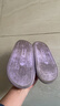 兒童拖鞋女童公主夏季可愛(ài)室內踩屎感卡通洗澡防滑寶寶親子涼拖鞋 紫色 28 -29碼內長(cháng)16CM 合適4-5歲 曬單實(shí)拍圖