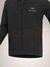 ARC'TERYX始祖鳥(niǎo) EMBLEM FLEECE FULL-ZIP HOODY 男子 抓絨衫 Black/黑色 M 曬單實(shí)拍圖