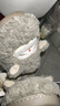 名創(chuàng  )優(yōu)品（MINISO）羊咩咩棉拖鞋女冬季包跟家居室內厚底月子毛毛拖鞋深灰42-43 曬單實(shí)拍圖