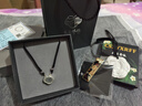 炙真銀樓項鏈男款男士925純銀新中式平安鎖女情侶男生吊墜送男友 925銀窗花鎖項鏈（黑繩款）+專(zhuān)柜禮盒 曬單實(shí)拍圖