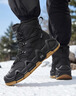 森馬雪地靴男冬季2025新款高幫加絨加厚保暖馬丁靴戶(hù)外東北防寒大棉靴 卡其 43 曬單實(shí)拍圖