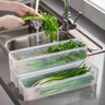 家の物語(yǔ)（KATEI STORY）日本進(jìn)口香菜小蔥收納盒冰箱芫荽整根保鮮神器食品級面條雞蛋備菜 香菜小蔥專(zhuān)用盒 1.3L 2件套 曬單實(shí)拍圖