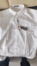 啄木鳥(niǎo)【100支雙股純棉DP免燙】白色襯衫男士長(cháng)袖口袋商務(wù)正裝職業(yè)襯衣 長(cháng)袖款3KD13白色 42 曬單實(shí)拍圖