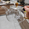 綠昌明茶壺玻璃煮茶壺辦公家用玻璃茶具套裝功夫茶具加厚耐熱泡茶壺 圓珠壺  690ml 曬單實(shí)拍圖