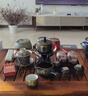 石茗堂琺瑯彩石磨茶具高檔套裝自動(dòng)泡茶壺功夫茶杯家用簡(jiǎn)約陶瓷沖茶送禮 纏枝蓮-自動(dòng)茶具9件套裝 禮盒裝 曬單實(shí)拍圖
