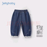 JELLYBABY[7A抗菌]女童牛仔褲秋季寶寶寬松燈籠褲小童休閑秋裝兒童褲子女孩 曬單實(shí)拍圖