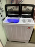 YANGZI揚子集團洗衣機半自動(dòng)老式家用雙桶大容量雙缸洗衣機藍光 洗脫雙筒小型波輪 30KG 【洗20+10脫|洗脫分離|玻璃面板】 曬單實(shí)拍圖