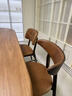 NORHOR進(jìn)口原版Root Branch北歐表情/BOMA復古實(shí)木靠背真皮餐椅2款G 【現貨】煙熏色款 曬單實(shí)拍圖