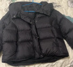 太平鳥(niǎo)【熱氣球】女裝連帽泡芙花苞長(cháng)羽絨服冬保暖外套 曜石黑【短款】 S 曬單實(shí)拍圖