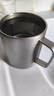 京東京造不銹鋼雙層保溫桌面馬克杯420mL 戶(hù)外露營(yíng)水杯 304咖啡杯銀灰色 曬單實(shí)拍圖