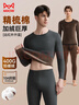 貓人【精梳棉】男士保暖內衣男加絨加厚秋衣秋褲男保暖套裝棉衣棉褲男 曬單實(shí)拍圖