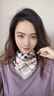 GIAVENTOLA真絲絲巾女100%桑蠶絲方巾母親節生日禮物送女生老婆媽媽長(cháng)輩領(lǐng)導 卡其格子 高檔輕奢實(shí)用百搭禮盒裝 曬單實(shí)拍圖