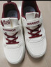 回力（Warrior）童鞋女童小白鞋春秋款兒童運動(dòng)鞋女孩板鞋WZ(CL)-0950 米/酒紅34 曬單實(shí)拍圖