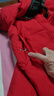 皮爾卡丹（pierre cardin）羽絨棉服女冬季新款中長(cháng)款長(cháng)過(guò)膝加厚保暖防寒寬松顯瘦時(shí)尚外套 紅色 XL 建議126-140斤 曬單實(shí)拍圖