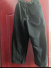 初語(yǔ)弧形香蕉褲衛衣褲女2025秋新款簡(jiǎn)約純色空氣棉感運動(dòng)風(fēng)休閑褲 黑色 L 曬單實(shí)拍圖