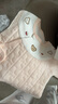 貝瑞加（Babyprints）新生兒連體衣嬰兒秋冬夾棉保暖爬服護肚哈衣加厚寶寶衣服 粉52 曬單實(shí)拍圖