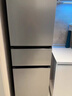 海爾（Haier）「真省電」217L三門(mén)小冰箱黑金凈化一級能效風(fēng)冷無(wú)霜星輝銀BCD-217WGHC3E9S9國家補貼 曬單實(shí)拍圖