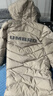 茵寶（Umbro）運動(dòng)足球連帽中長(cháng)款羽絨服鴨絨戶(hù)外冬季保暖加厚情侶款 凝眸黑 建議拍小一碼 L 充絨量：315 曬單實(shí)拍圖