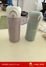 膳魔師（THERMOS）保溫杯泡茶直飲高檔禮品高真空內外純鈦兒童開(kāi)學(xué)必備水杯400ml粉 曬單實(shí)拍圖