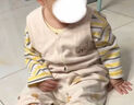 童泰（TONGTAI）嬰兒馬甲春秋季純棉寶寶衣服雙層加厚背心坎肩馬夾上衣白色66cm 曬單實(shí)拍圖