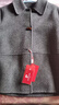 皮爾卡丹（pierre cardin）2025秋冬新款雙面羊絨大衣女短款小個(gè)子時(shí)尚洋氣高端羊毛呢子外套 灰色   預售3天 XL (建議125斤-135斤) 曬單實(shí)拍圖