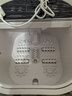 美的（Midea）泡腳桶足浴盆電動(dòng)泡腳盆高深桶加熱全自動(dòng)按摩洗腳智能恒溫家用過(guò)膝蓋小腿送父母親生日禮物 ZL216 【腳動(dòng)款】漏保+腳動(dòng)滾輪+智能恒溫 曬單實(shí)拍圖