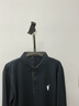 羅蒙（ROMON）長(cháng)袖t恤男通勤風(fēng)拉夫刺繡輕奢翻領(lǐng)高彈免熨燙男士POLO衫 藏 XL 曬單實(shí)拍圖