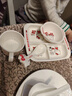 五和（WUHE）兒童餐具凱蒂貓碗勺套裝兒童水杯寶寶輔食碗兒童餐盤(pán)分格防燙耐摔 凱蒂貓兒童餐具四件套 曬單實(shí)拍圖