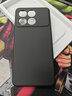 畢亞茲適用紅米K70/pro手機殼 小米Redmi k70/Pro保護套全包超輕薄防摔輕薄散熱液態(tài)磨砂軟殼JK614黑 曬單實(shí)拍圖
