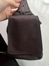 裘真植鞣羊皮逍遙吐司包休閑復古單肩斜挎包女大容量通勤包情人節禮物 咖啡色大號-(羊皮） 曬單實(shí)拍圖
