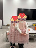 歐姆熊女童連衣裙秋冬季2025新款女寶寶周歲禮服兒童冬裝洋氣小公主裙子 粉色【加絨款】 120 120cm 曬單實(shí)拍圖