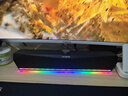 COLORFIRE七彩虹藍牙5.3電腦音響音箱桌面電競游戲RGB燈效臺式機筆記本主機usb超重低音炮圣誕禮物CF100黑色 曬單實(shí)拍圖