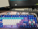 達爾優(yōu)（dareu）COOL98游戲鍵盤(pán)無(wú)線(xiàn)三模機械鍵盤(pán)客制化8000毫安Gasket結構SOCD動(dòng)力紫-桃C拿鐵軸 曬單實(shí)拍圖