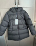 保姆鵝 兒童羽絨服中長(cháng)防風(fēng)加厚男童女童連帽蓄暖冬季羽絨外套[NG2859] 炭黑 150 曬單實(shí)拍圖
