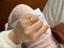 周生生足金六字真言大明咒黃金戒指男女款 婚戒83215R計價(jià) 13圈2.7克 曬單實(shí)拍圖