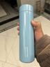 炊大皇保溫杯316L醫用級不銹鋼茶水分離商務(wù)便攜智能保溫杯淺藍色 490ml 曬單實(shí)拍圖
