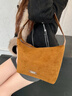森馬包包女包斜挎包女托特包單肩包百搭時(shí)尚簡(jiǎn)約通勤旅行 咖色 曬單實(shí)拍圖
