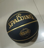 斯伯?。⊿PALDING）籃球GOATS系列黑金成人比賽訓練PU皮室內外7號球77-790Y 曬單實(shí)拍圖