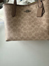蔻馳（COACH） 官方授權 CITY 23經(jīng)典雙C標志印花女士單肩手提包托特包女包 沙黃色/灰褐色CU759SVPWH 曬單實(shí)拍圖