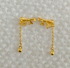 周六福輕婚嫁系列蝴蝶結黃金耳墜女生日禮物計價(jià)A0912513 一對 約2.02g 曬單實(shí)拍圖