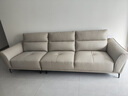 顧家家居（KUKA）門(mén)店同款頭層牛皮沙發(fā)花瓣沙發(fā)大小戶(hù)型奶油風(fēng)1227柔空白3人位 曬單實(shí)拍圖