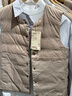 MUJI女式 輕量羽絨便攜式 背心 女士羽絨服  淺米色5A L 曬單實(shí)拍圖