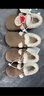 奇諾鼠【官方正品】?jì)和闲瑢W(xué)步鞋美拉德風(fēng)牛反絨軟底防滑男女寶寶鞋 卡其 【加絨】 24 碼(適合腳長(cháng)14.1-14.5cm) 曬單實(shí)拍圖
